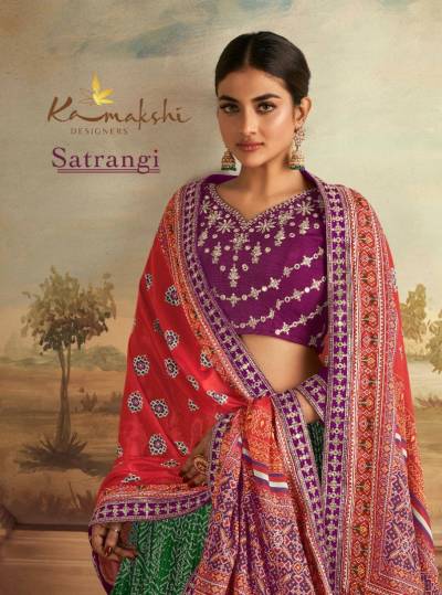 SATRANGI BY KAMAKSHI EMBROIDERY LEHENGA CHOLI MANUFACTURER IN INDIA